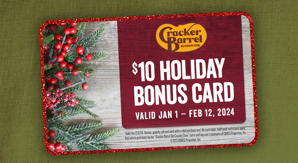 Buy Cracker Barrel Gift Cards - E-Gift Cards, Check Balance